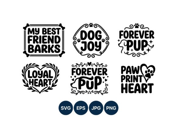 A Dog Paw Graphics Set for Crafters & Creators