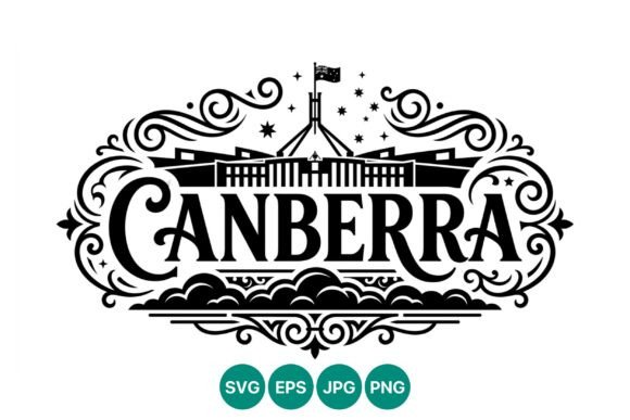 Canberra Parliament House Lettering: Graphics & Illustrations