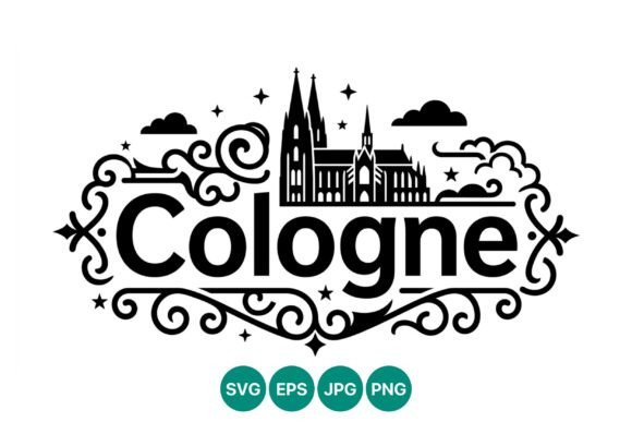 Cologne Cathedral Ornamental Vector Art: Graphics & Illustrations