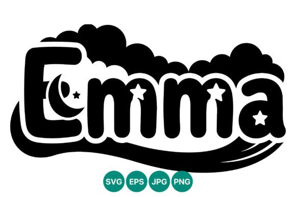 Emma Moon Star Lettering: Graphics & Illustrations