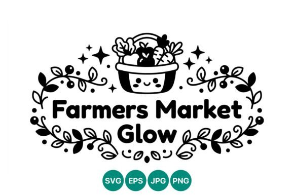 Farmer’s Market Glow Basket: Graphics & Illustrations