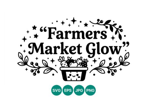 Farmer’s Market Glow Lettering: Graphics & Illustrations