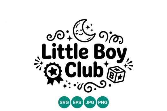 Little Boy Club Cute Vector Art: Graphics & Illustrations