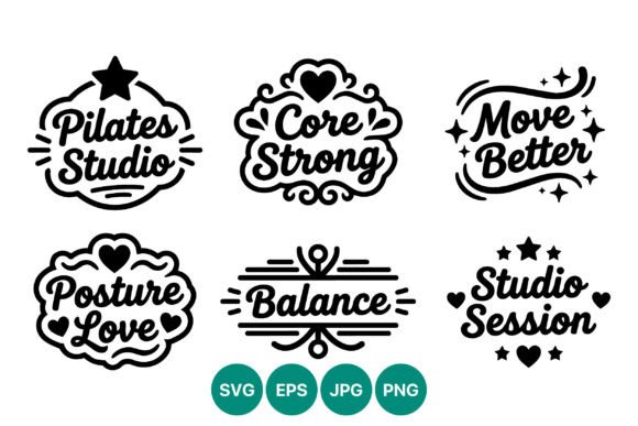 Pilates Studio Core Strong Move Better Graphics
