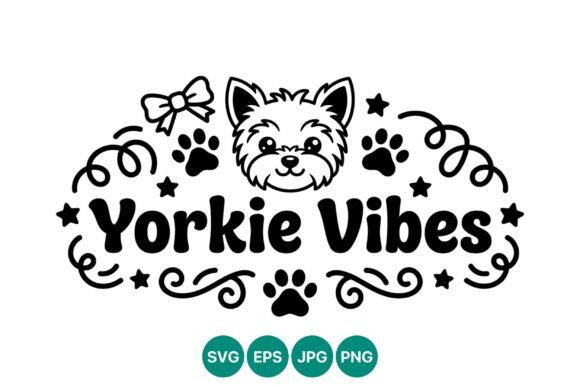 Yorkie Vibes Dog Face Vector Art & Graphics Review